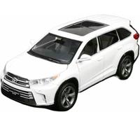 Veicoli metallo pressofuso 1:32 per Toyota per Highlander Suv modello auto scala simulazione dinamica veicolo giocattolo lega esposizione regalo(White)
