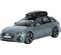Veicoli metallo pressofuso per Audi per Rs6 Travel Edition scala 1:32 modello auto lega simulazione dinamica veicolo giocattolo mostre regalo(Cromo)