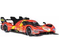 Veicoli metallo pressofuso per Ferrari 499P 2023 Endurance scala 1:24 modello auto lega simulazione statica giocattolo regalo