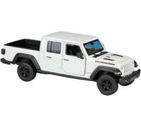 Veicoli metallo pressofuso per Jeep per Wrangler Rubicon Gladiator scala 1:27 modello auto lega simulazione statica giocattolo regalo(White)