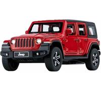 Veicoli metallo pressofuso per Jeep per Wrangler Suv modello auto scala 1:32 veicolo simulazione dinamica giocattolo lega regalo(Rosso)