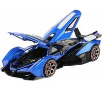 Veicoli metallo pressofuso scala 1:22 per Lamborghini Vision Gran Turismo V12 Gt modello auto lega pressofusa per veicolo per miniatura presente(Blu)