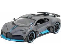 Veicoli metallo pressofuso scala 1:32 per Bugatti Divo Supercar Simulazione Modello auto lega veicolo giocattolo con suono dinamico e luce(Cromo)