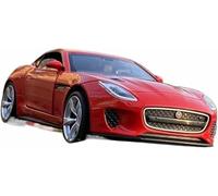 Veicoli metallo pressofuso scala 1:32 per Jaguar F-Type Coupe modello auto simulazione suono dinamico e veicolo giocattolo lega leggera regalo(Rosso)