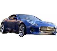 Veicoli metallo pressofuso scala 1:32 per Jaguar F-Type Coupe modello auto simulazione suono dinamico e veicolo giocattolo lega leggera regalo(Blu)