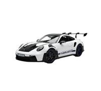 Veicoli Proporzionali 1:18 Per Modello Auto In Lega 911 992 GT3 RS Copertura In Carbonio Bianca Decorazione Per Serie Di Auto Super Sportive Mini Modello Di Auto(White)