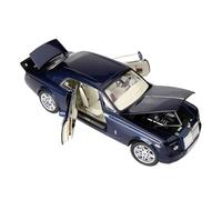 Veicoli Proporzionali 1/18 Per Rolls-Royce Phantom Modello Auto In Lega Blu Scuro A 2 Porte Con Scena Apertura Completa Della Porta Giocattoli Mini Modello Di Auto