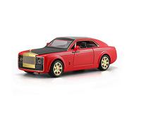 Veicoli Proporzionali 1 24 Diecast In Lega Metallo Collezione Modello Di Auto Sportiva Per Rolls Royce Tirare Indietro Suono E Luce Giocattoli Veicolo Mini Modello Di Auto(Rosso)