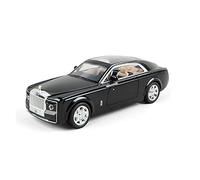 Veicoli Proporzionali 1 24 Diecast In Lega Metallo Collezione Modello Di Auto Sportiva Per Rolls Royce Tirare Indietro Suono E Luce Giocattoli Veicolo Mini Modello Di Auto(Nero)