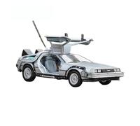 Veicoli Proporzionali 1 24 Modello Di Auto In Lega Per DMC-12 DeLorean Ritorno Al Futuro Macchina Tempo Collezione Auto Giocattolo Metallo Mini Modello Di Auto(Back to the Future 1)