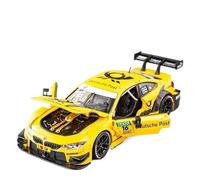 Veicoli Proporzionali 1 24 Per BMW M6 GT3 M4 DTM Sport Racing Modello Pressofuso Metallo Miniatura Replica Modello Auto Giocattolo Mini Modello Di Auto(M4 Yellow)