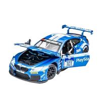 Veicoli Proporzionali 1 24 Per BMW M6 GT3 M4 DTM Sport Racing Modello Pressofuso Metallo Miniatura Replica Modello Auto Giocattolo Mini Modello Di Auto(M6 Blue)