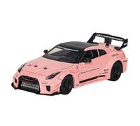 Veicoli Proporzionali 1:24 Per Nissan GTR Modello In Lega Pull Back Car Super Sportiva Modello Di Auto Giocattolo Con Suono E Luce Mini Modello Di Auto(Pink)