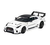 Veicoli Proporzionali 1:24 Per Nissan GTR Modello In Lega Pull Back Car Super Sportiva Modello Di Auto Giocattolo Con Suono E Luce Mini Modello Di Auto(White)