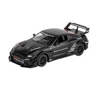Veicoli Proporzionali 1:24 Per Nissan GTR Modello In Lega Pull Back Car Super Sportiva Modello Di Auto Giocattolo Con Suono E Luce Mini Modello Di Auto(Black)