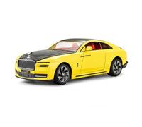 Veicoli Proporzionali 1 24 Per Rolls-Royce Ghost Modello Di Auto Giocattolo In Lega Pressofusa Con Suono E Luce Modello Di Auto Giocattolo A Trazione Posteriore Mini Modello Di Auto(Yellow)