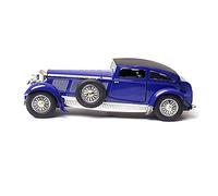 Veicoli Proporzionali 1 28 Modello Di Auto In Lega Ad Alta Imitazione Per Auto D'epoca Continental 8L Suono E Giocattolo Per Auto In Metallo Leggero Mini Modello Di Auto(Blu)