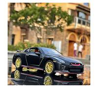 Veicoli Proporzionali 1 32 Diecast Alloy Metal Collection Modello Di Auto Sportiva Per Nissan GTR R34 R35 Skyline Ares Giocattolo Sonoro E Luminoso Mini Modello Di Auto(Nero)