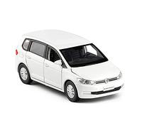 Veicoli Proporzionali 1 32 Modello Di Auto Per Volkswagen MPV VAN Suono E Luce Tirare Indietro Simulazione Pressofusa In Lega Auto Giocattolo Auto Mini Modello Di Auto(White)