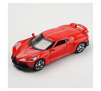 Veicoli Proporzionali 1 32 Per Bugatti La Car Noire Toy Lega Diecast AutoMiniature Vehicles Mode Mini Modello Di Auto(Rosso)