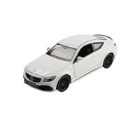 Veicoli Proporzionali 1 32 Per Mercedes-Benz C63S Coupe Lega Auto Pressofuso Metallo Collezione Modello Simulazione Giocattolo Modello Mini Modello Di Auto(White)