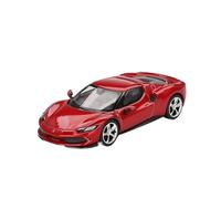 Veicoli Proporzionali 1:64 Per Ferrari 296 GTB Modello Di Auto In Lega Rossa Pressofusa Collezione Di Souvenir Nostalgici Classici Mini Modello Di Auto