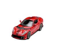 Veicoli Proporzionali 1:64 Per Il Modello Di Auto In Lega Del Cavallino Rampante 812C Veicolo In Metallo In Piccola Scala Nero Mini Modello Di Auto(Red)