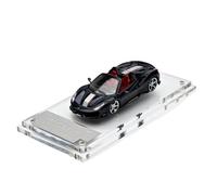 Veicoli Proporzionali 1:64 Per La Collezione Di Modelli Di Auto In Lega Novitec 488 Del Cavallino Rampante Supercar Decappottabile Finita Mini Modello Di Auto(Black)