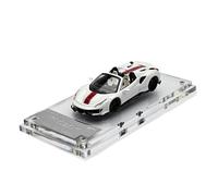 Veicoli Proporzionali 1:64 Per La Collezione Di Modelli Di Auto In Lega Novitec 488 Del Cavallino Rampante Supercar Decappottabile Finita Mini Modello Di Auto(White)