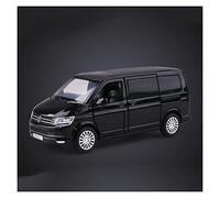 Veicoli Proporzionali Diecast Car Model 1 32 Per VW Multivan Tirare Indietro Il Suono E La Luce Simulazione Dell'auto Giocattolo In Lega Mini Modello Di Auto(Nero)