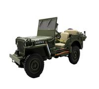 Veicoli Proporzionali Modelli Di Auto In Lega Simulate WILLYS JEEP WILLYS Della Seconda Guerra Mondiale In Scala 1:18 Per L'ingresso Mini Modello Di Auto