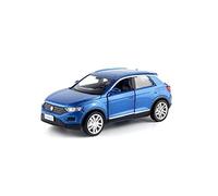 Veicoli Proporzionali Modellino Auto In Scala 1 36 Per Volkswagen T-ROC SUV Tirare Indietro Il Modello Di Auto Giocattolo In Lega Di Simulazione Mini Modello Di Auto(Blu)