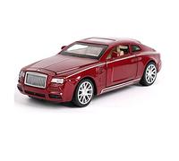 Veicoli Proporzionali Modello Di Auto 1 32 In Lega Per Rolls-Royce Tirare Indietro Suono E Luce Modello Diecast Toy Car Simulation Collection Toy Mini Modello Di Auto(Rosso)