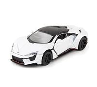 Veicoli Proporzionali Modello Di Auto In Scala 1 32 Per Motori W Lykan FENYR Pressofuso In Lega Di Simulazione Auto Giocattolo Per Bambini Mini Modello Di Auto(White)