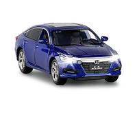 Veicoli Proporzionali Modello Di Auto Sportiva Da Collezione In Metallo Pressofuso In Lega 1 32 Per Honda Accord Tirare Indietro Il Suono E La Luce Mini Modello Di Auto(Blu)