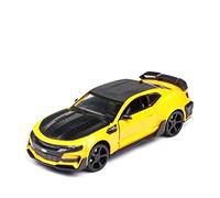 Veicoli Proporzionali Per Chevrolet Camaro Tirare Indietro Suono E Luce 1 24 Diecast In Lega Di Metallo Model Car Collection Simulation Car Mini Modello Di Auto(Yellow)