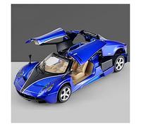 Veicoli Proporzionali Per Pagani Huayra Zonda SuperCar Tirare Indietro Suono E Luce 1 32 Modello In Metallo Pressofuso In Lega Giocattolo Mini Modello Di Auto(Blu)