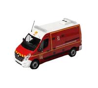 Veicoli Proporzionali Veicolo Soccorso Antincendio Pompiers Vsav In Metallo Pressofuso Scala 1/43 Modello Collezione Rosso Renault Master 2014 Mini Modello Di Auto