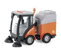 Veicolo city cleaner in scala 1:16 con movimento a frizione, spazzole rotanti, luci e suoni reali - motor&co