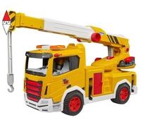 bruder 03471 - Roadmax Camion con gru - Veicoli per bambini, camion, veicolo da cantiere, cantiere, giocattolo dai 2 anni