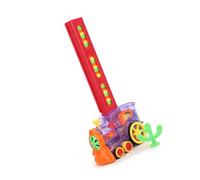 Veicolo Giocattolo Domino Trasparente 60 Pezzi con Controllo Automatico della Diffusione e dello Sterzo per Bambini Set di Giochi Educativi per la (Carrozza Domino (versione trasparente 60