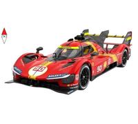MONDO Motors Ferrari 499P Le Mans, modello in scala 1:14, fino a 10 Km/h di Velocità, auto giocattolo per bambini 63792, colore rosso