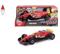Dickie Toys Formula Racer Team APEX - 1:24 Auto giocattolo con luce e suono, frizione e ruote in gomma - 23 cm - Try Me