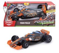 Dickie Toys Formula Racer Team Pulse - 1:24 Auto Giocattolo con Luce e Suono, Frizione e Ruote in Gomma - 23 cm - Try Me