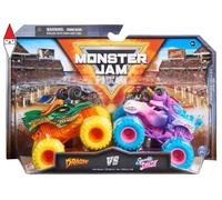 Monster Jam Serie 1:64 Die Cast 2-pk Boghog Vs Kingsling Camion Giocattolo