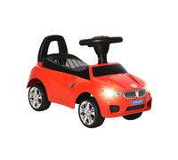 Macchinina per Bambini Cavalcabile con Volante, Fari e Musiche, Età 18-36 Mesi, Rosso