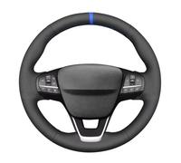 Veicolo Volante Copri Per Ford Per Bronco Per Sport Per Escape Per E-Transit Per Maverick Per Transit Per Kuga III Coprivolante Auto In Microfibra Pelle(Green Thread)
