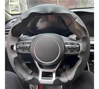Veicolo Volante Copri Per KIA Per K5 Per DL3 2020-2021 Coprivolante Per Auto Antiscivolo Accessori Per Interni Auto Coprivolante(Black Thread)