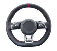 Veicolo Volante Copri Per VW Per Golf 7 Per GTI Per R Per MK7 Per Passat Per Polo Per Scirocco 2015 2016 Protezione Coprivolante Auto(Red Thread)