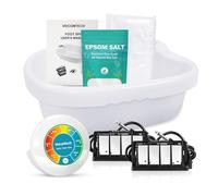 veicomtech Macchina disintossicante ionica per pediluvio, macchina disintossicante per piedi per uso domestico in salone, una spa ionica per piedi a casa con 2 array super duty, sale Epsom, 10